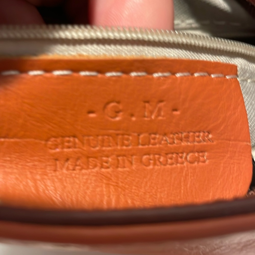 G.M. Genuine Leather Bag Made in Greece. - Picture 4 of 15